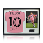 Lionel Messi Signed Inter Miami CF Shirt Classic Frame