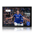 Michael Keane Signed Everton Plaque Iconic Frame