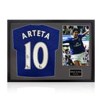 Mikel Arteta Signed Everton Shirt Classic Frame