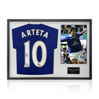 Mikel Arteta Signed Everton Shirt Classic Frame