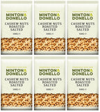 6 x Minton & Donello Cashew Nuts Roasted Salted - 500g