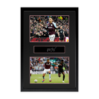 Morgan Rogers Signed Aston Villa Plaque Iconic Frame