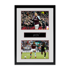 Morgan Rogers Signed Aston Villa Plaque Iconic Frame
