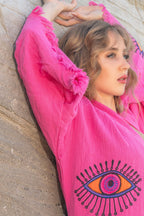 NAYA Organic Cotton Kimono in Pink