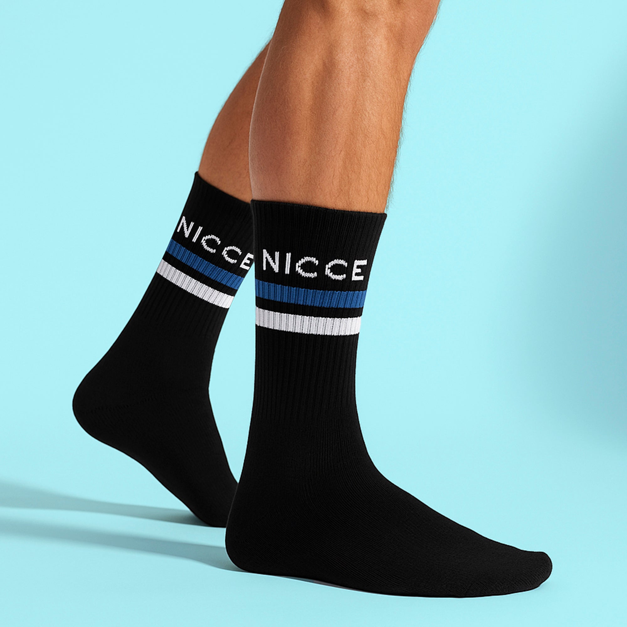 5 Pack Mens Crew Socks - Soft Breathable Cotton Everyday Socks