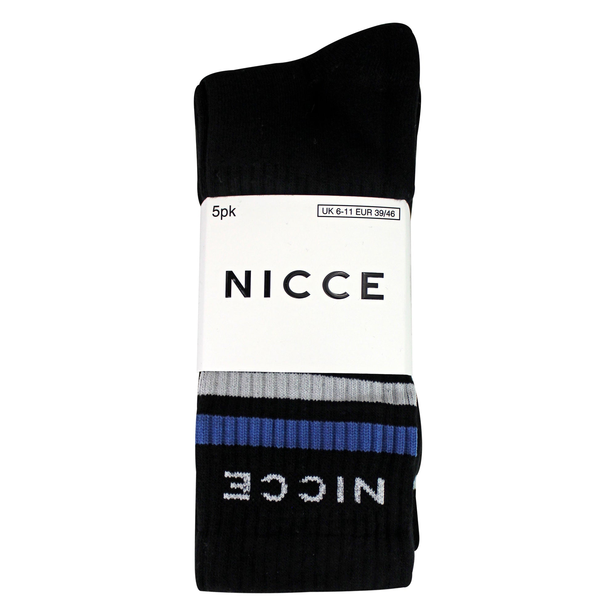 5 Pack Mens Crew Socks - Soft Breathable Cotton Everyday Socks