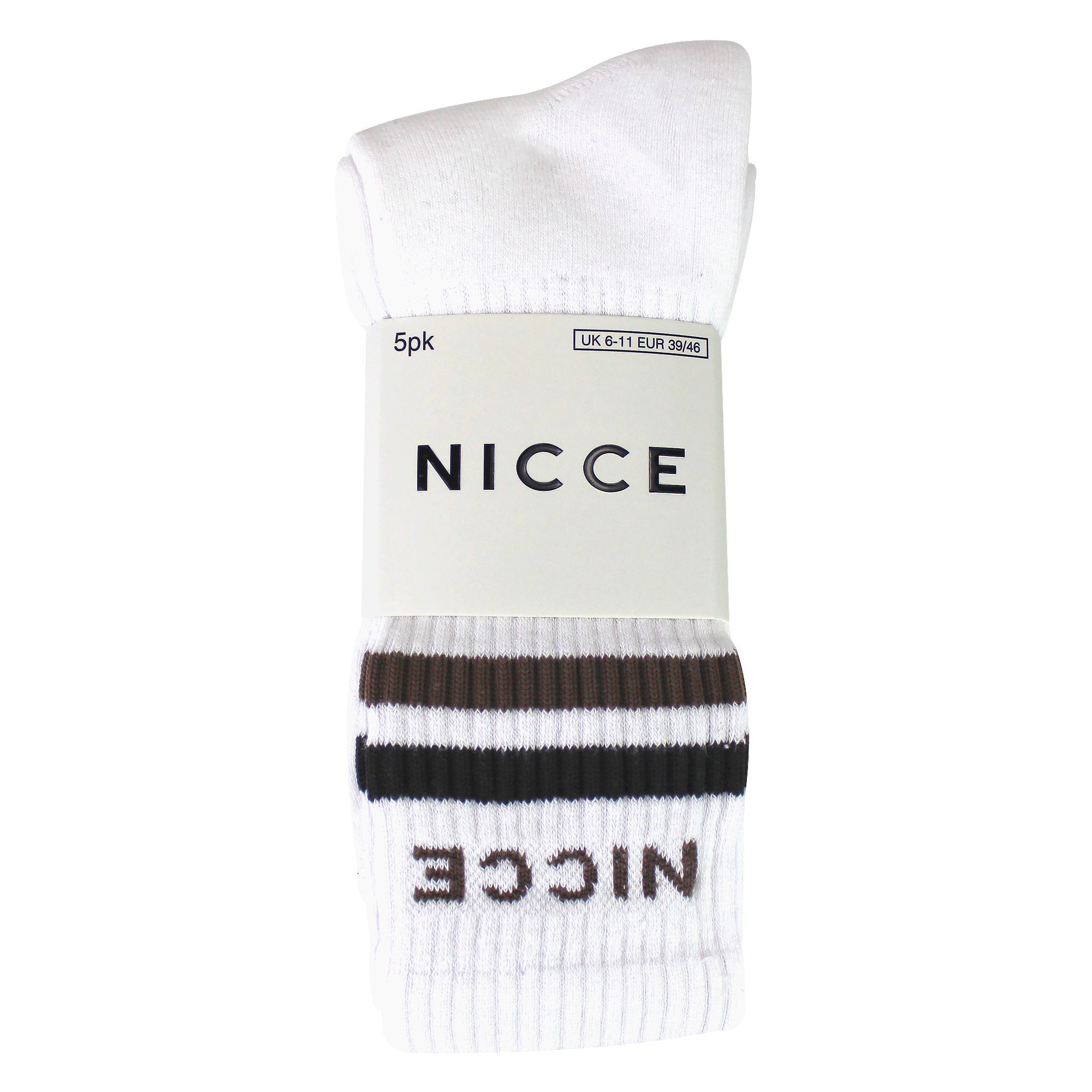 5 Pack Mens Crew Socks - Soft Breathable Cotton Everyday Socks