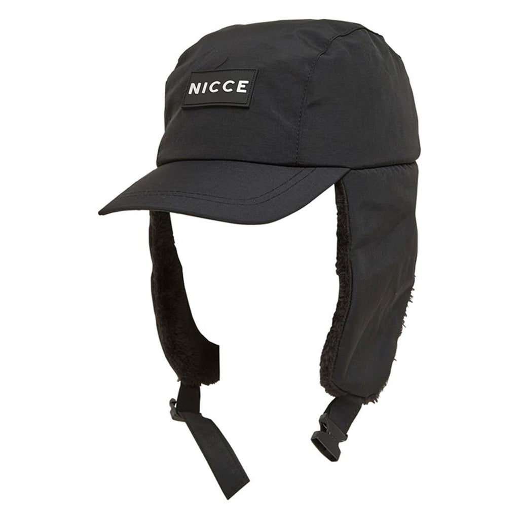 Mens Knitted Trapper Hat - Warm Winter Fleece Lined Hat
