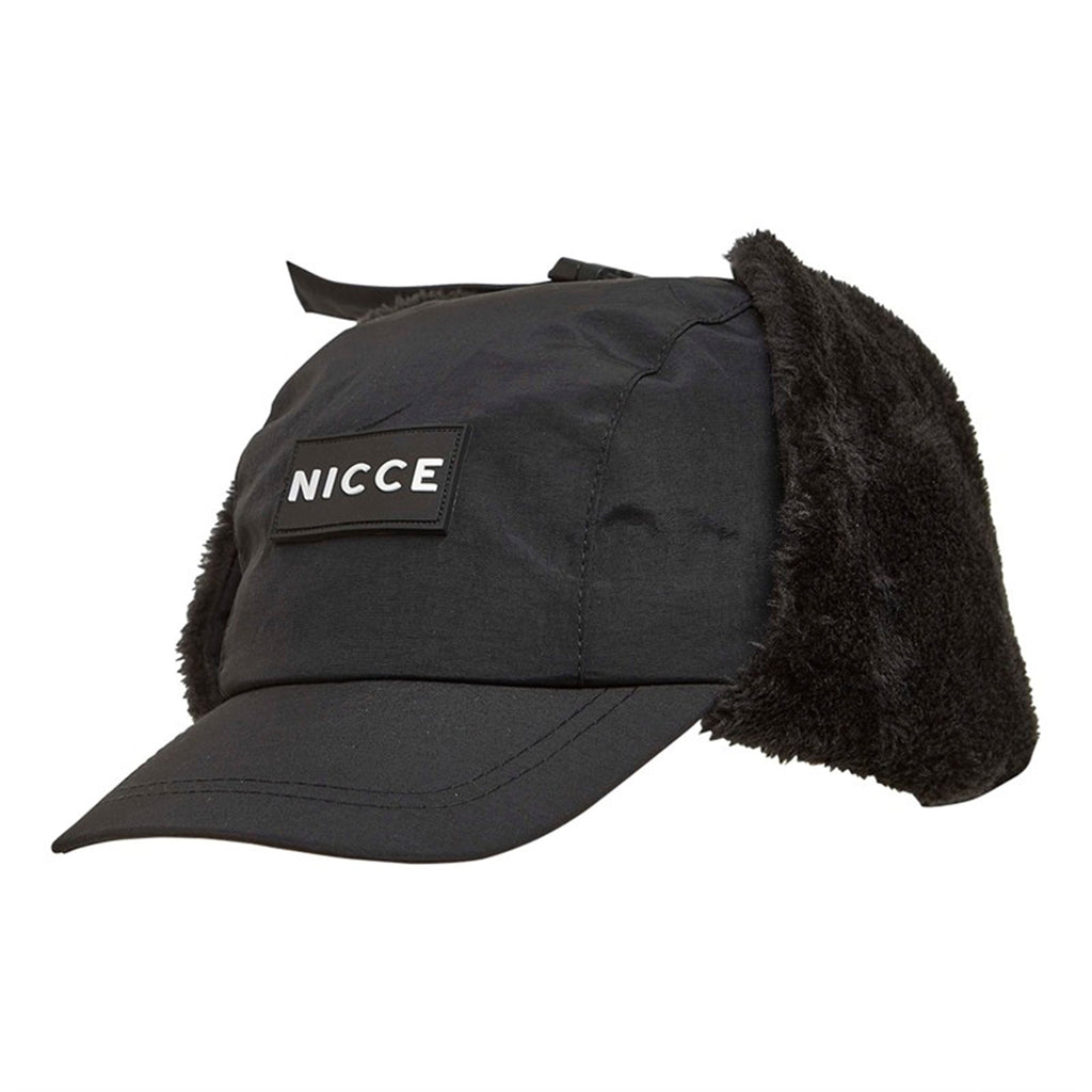 Mens Knitted Trapper Hat - Warm Winter Fleece Lined Hat