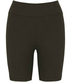 Organic Cotton Ribbed Shorts: Womens
