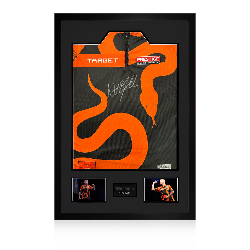 Nathan Aspinall Signed Match Issue Netherlands Shirt Premium Frame