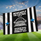 Newcastle Cup Final - Banner - Stripes - Two Sizes