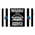 Newcastle Cup Final - Banner - Stripes - Two Sizes