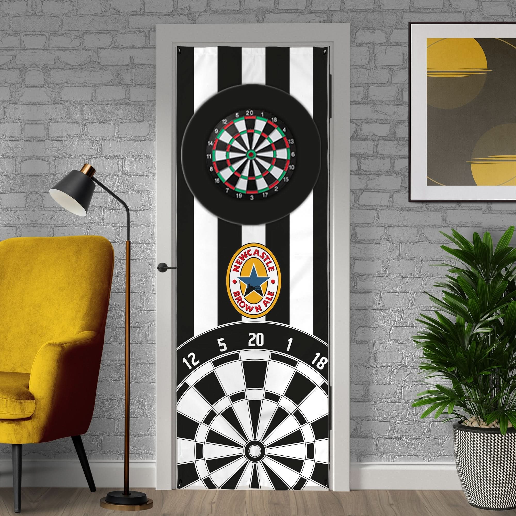 Newcastle - 1996 Home - Personalised Darts Wall Banner - Two Sizes [COLLECTIVE]