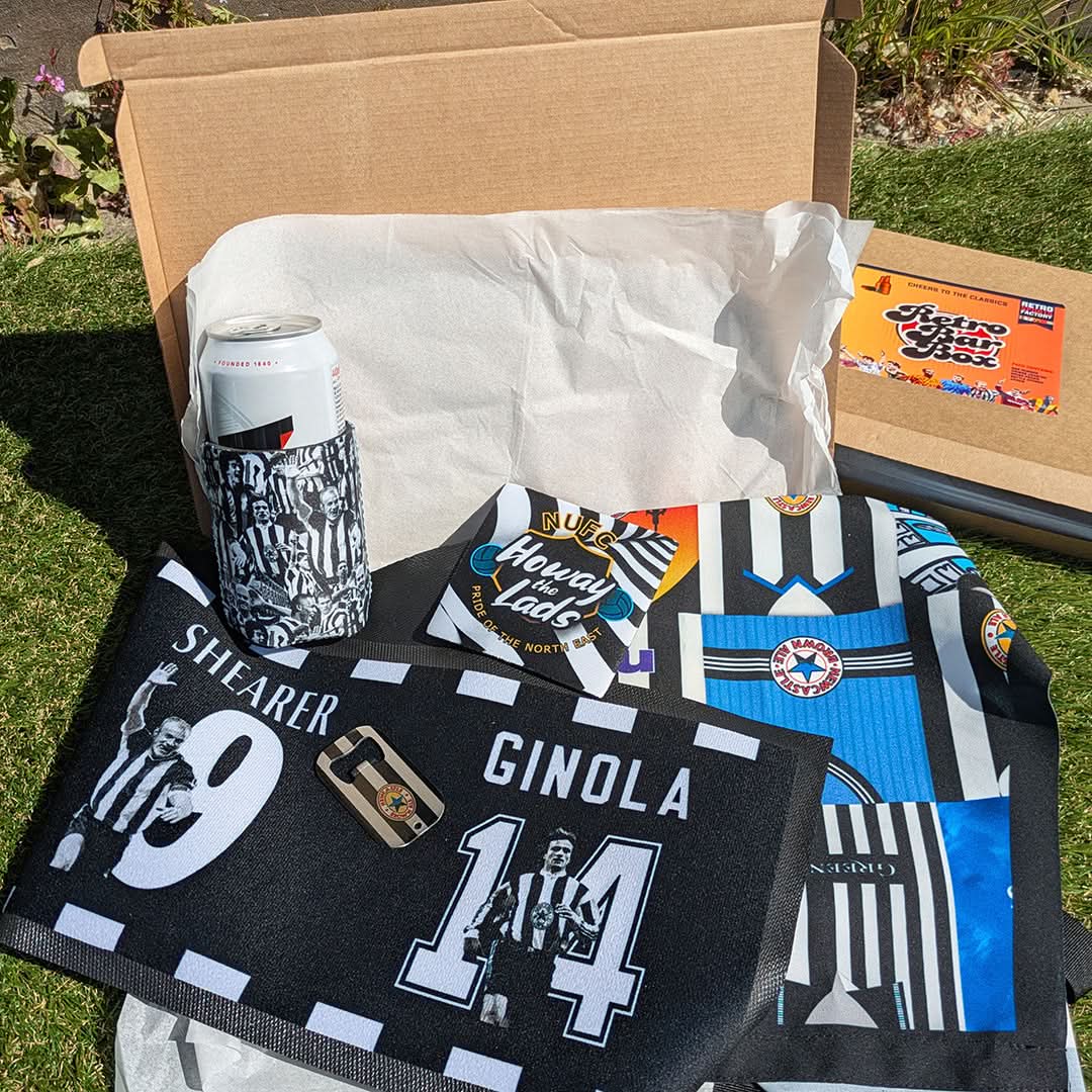 Newcastle Football Father's Day Bar Box | Retro Man Cave Set