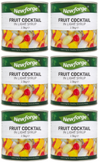 6 x Newforge Fruit Cocktail In Light Syrup 2.5Kg