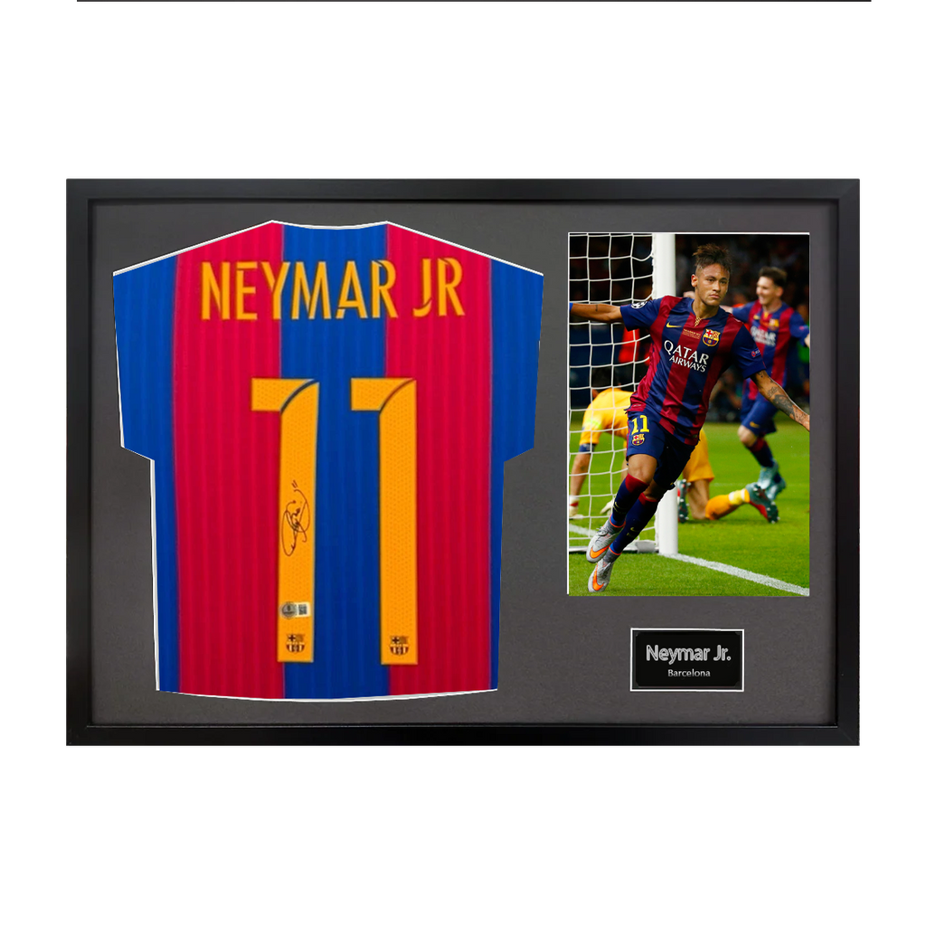 Neymar Jr Signed FC Barcelona Shirt Classic Frame