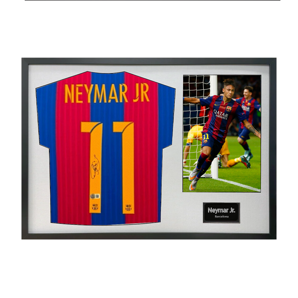 Neymar Jr Signed FC Barcelona Shirt Classic Frame