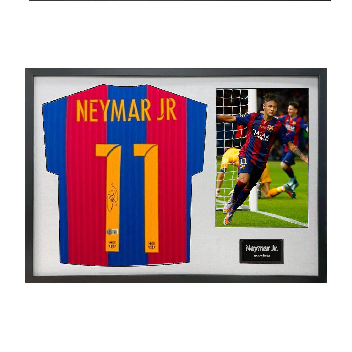 Neymar Jr Signed FC Barcelona Shirt Classic Frame