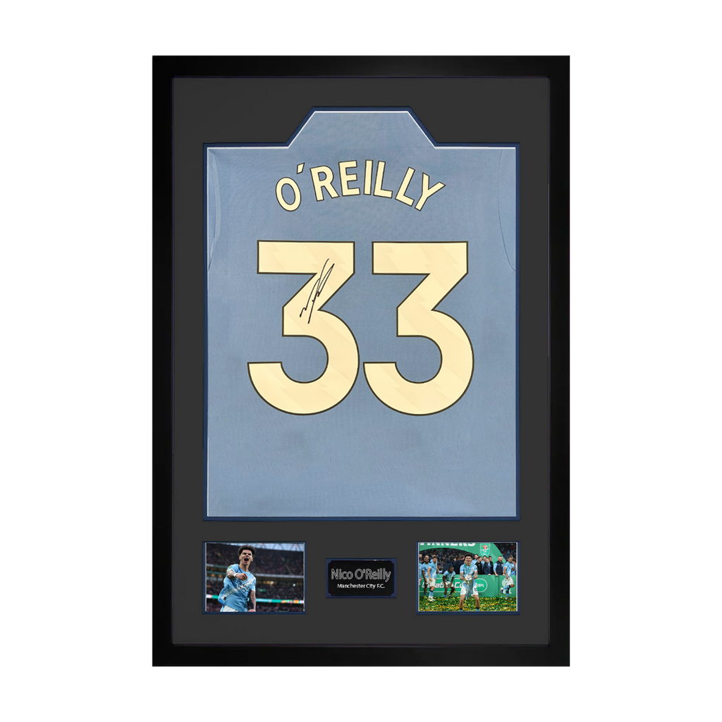 Nico O'Reilly Signed Manchester City Premium Frame