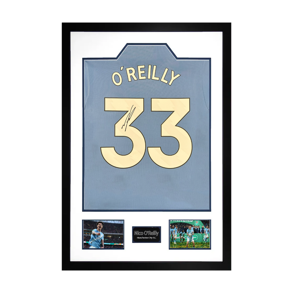 Nico O'Reilly Signed Manchester City Premium Frame
