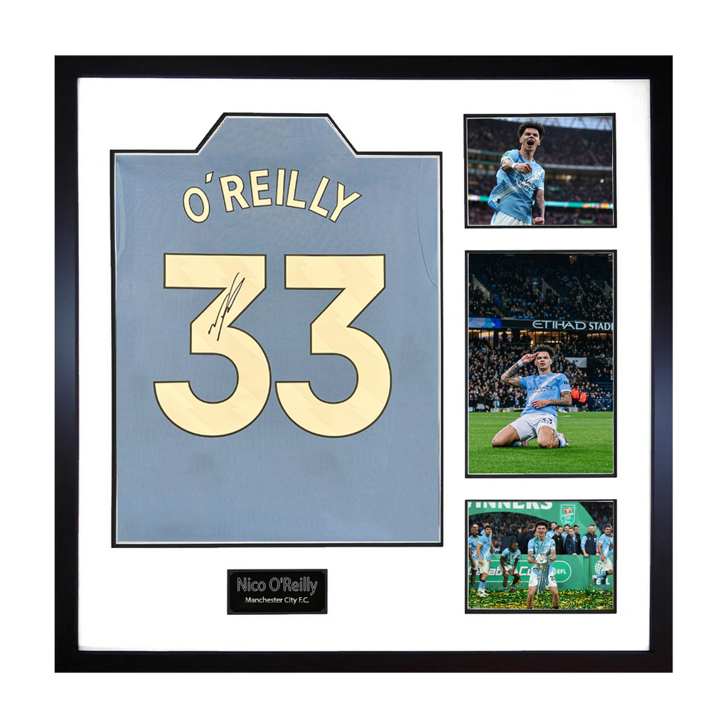 Nico O'Reilly Signed Manchester City Elite Frame