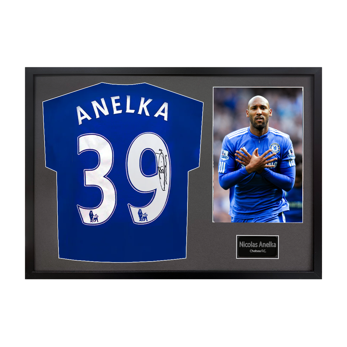 Nicolas Anelka Signed Chelsea Classic Frame