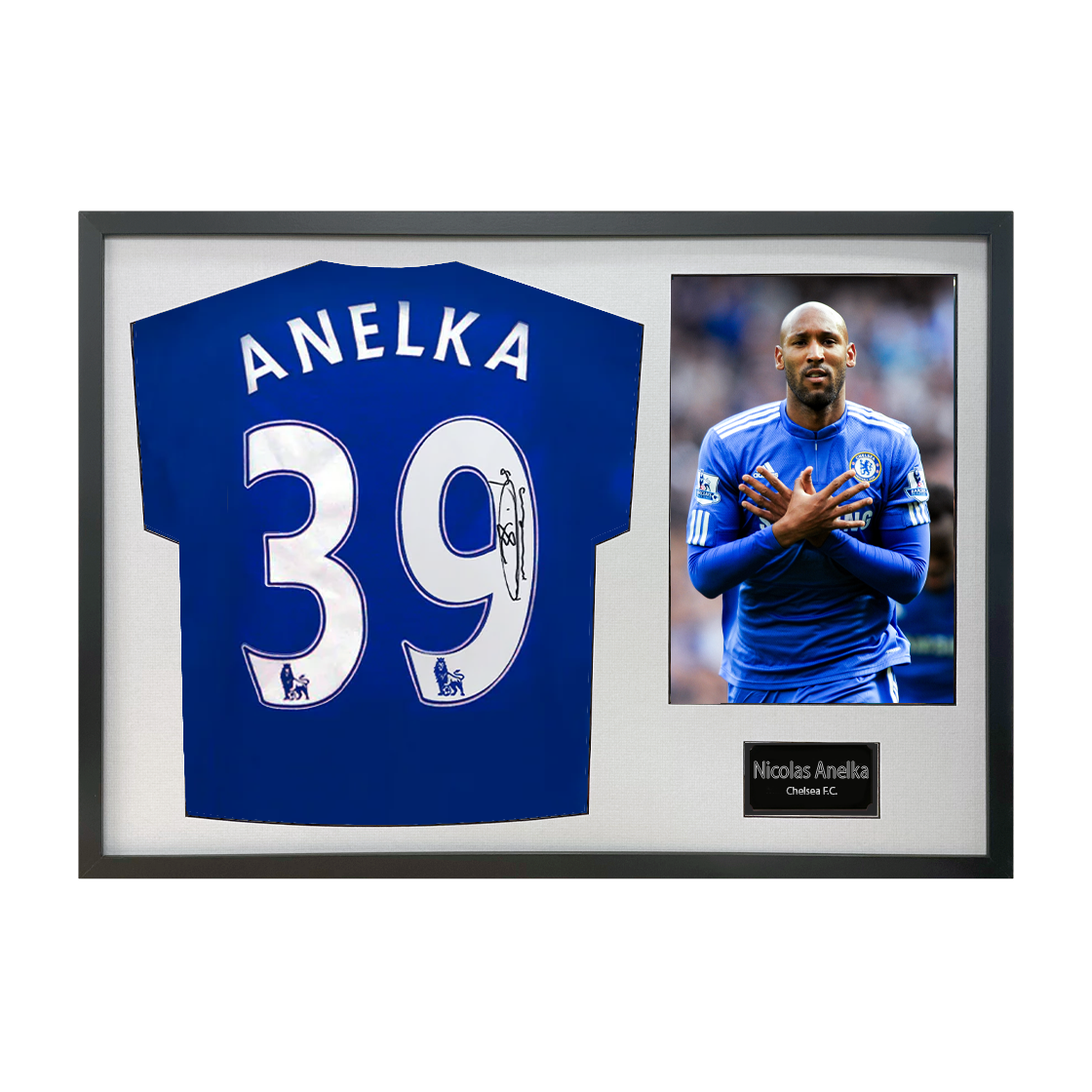 Nicolas Anelka Signed Chelsea Classic Frame