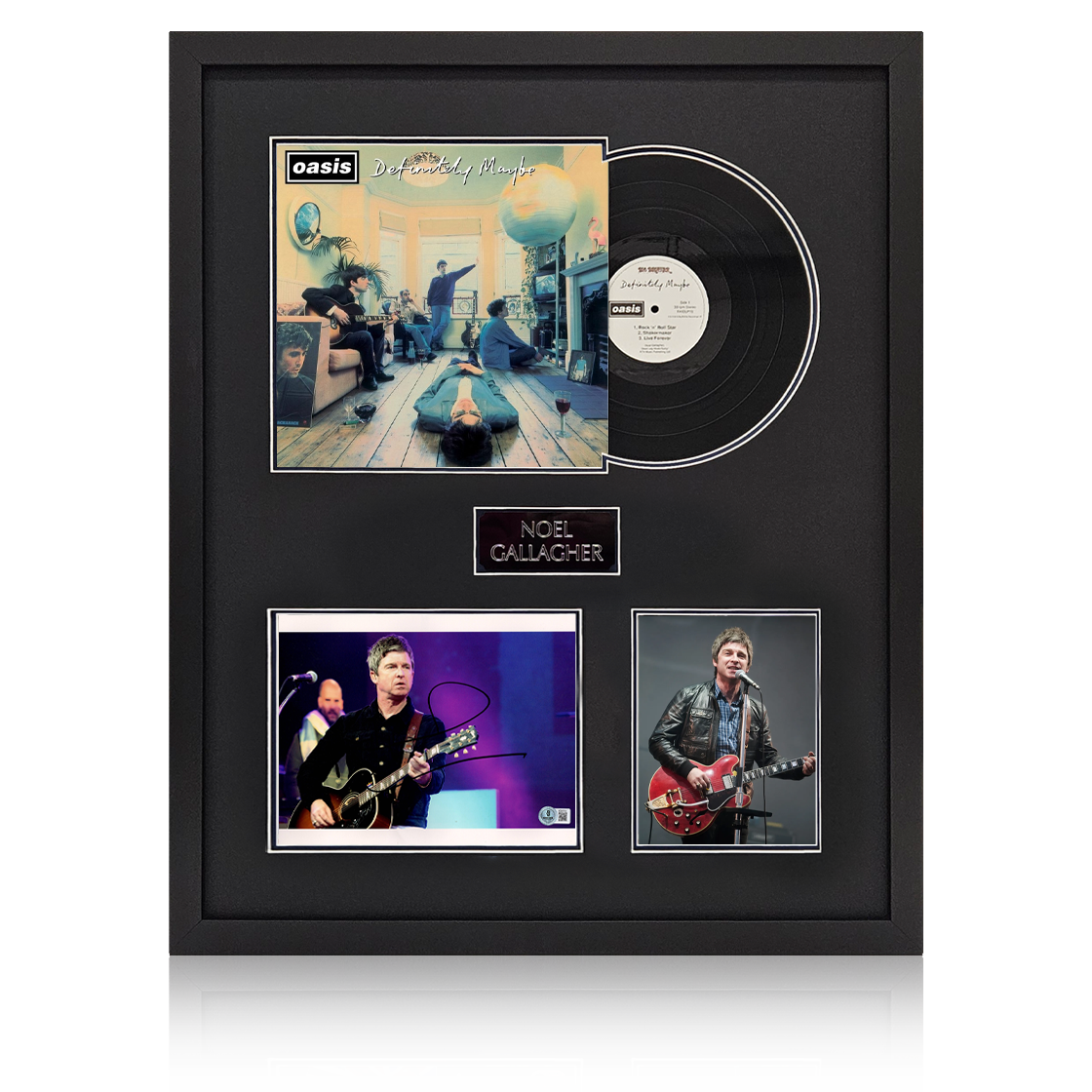 Noel Gallagher Signed 10x8 Image LP Elite Frame (Beckett)