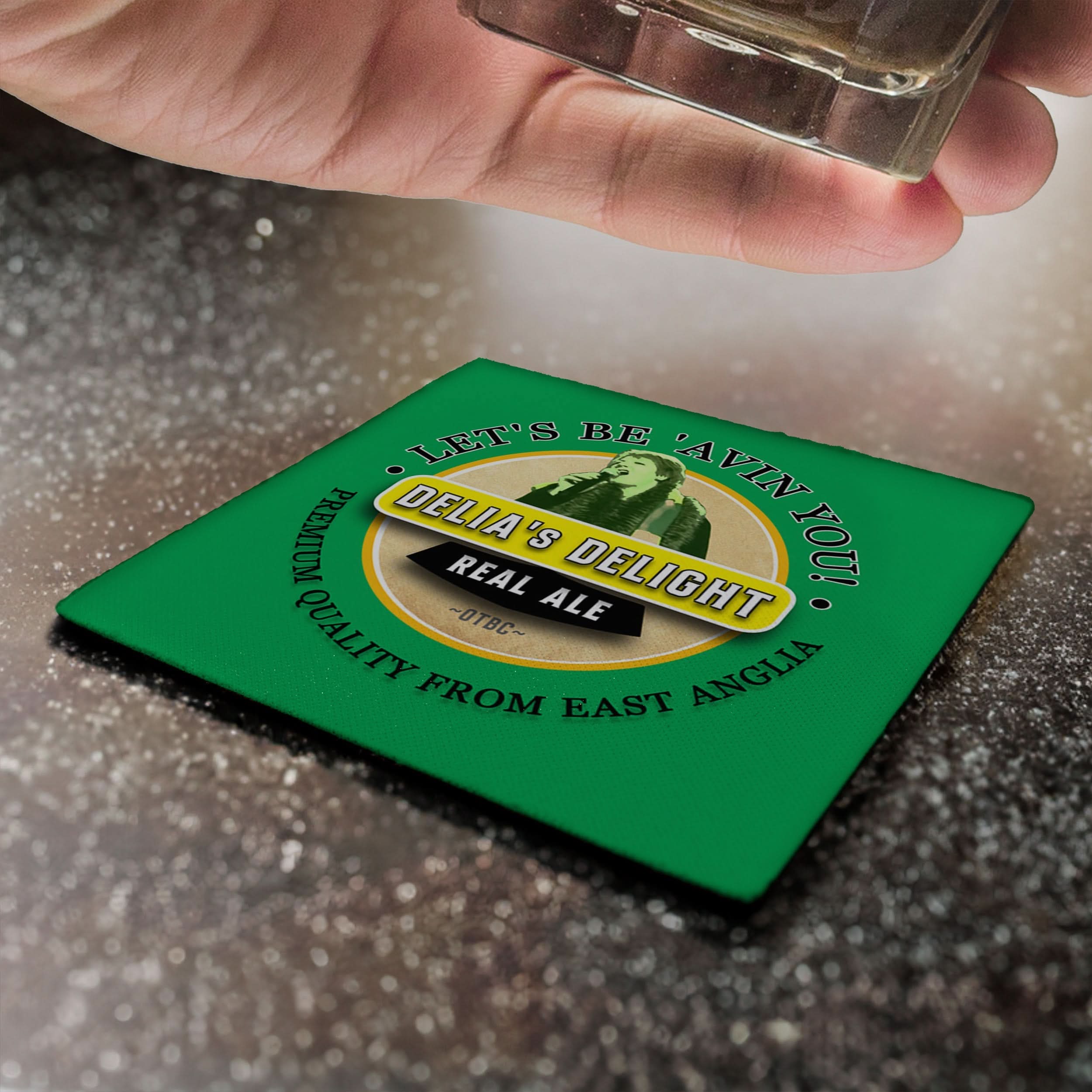 Norwich Delia Smith - Football Coaster - Square Or Circle