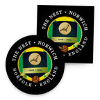 Norwich The Nest - Football Coaster - Square Or Circle