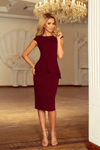 Numoco elegant midi cocktail dress