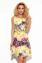 Numoco loose trapeze white daydress