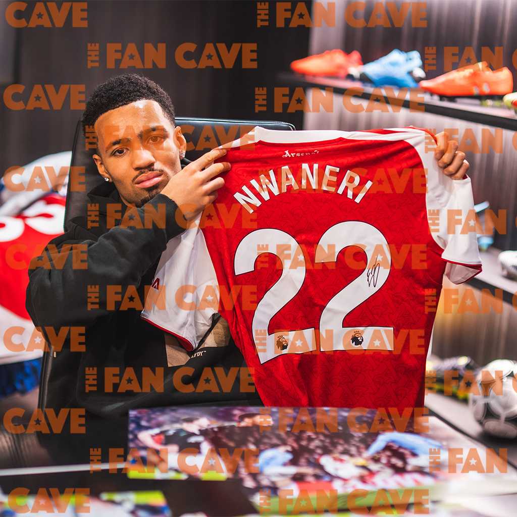 Ethan Nwaneri Signed Arsenal Shirt Premium Frame