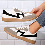 Fashionable Flat Casual Lace-up Student Sports Women's Board Shoes