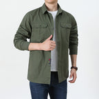 Men’s Lightweight Long Sleeve Shirt – Casual, Breathable, Plus Size (All Seasons)