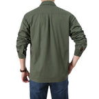 Men’s Lightweight Long Sleeve Shirt – Casual, Breathable, Plus Size (All Seasons)