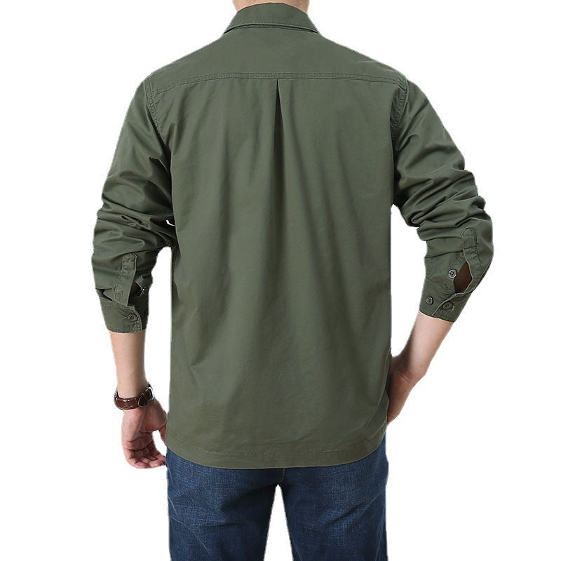 Men’s Lightweight Long Sleeve Shirt – Casual, Breathable, Plus Size (All Seasons)