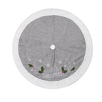 Gray Christmas-tree Skirt Decorative Supplies
