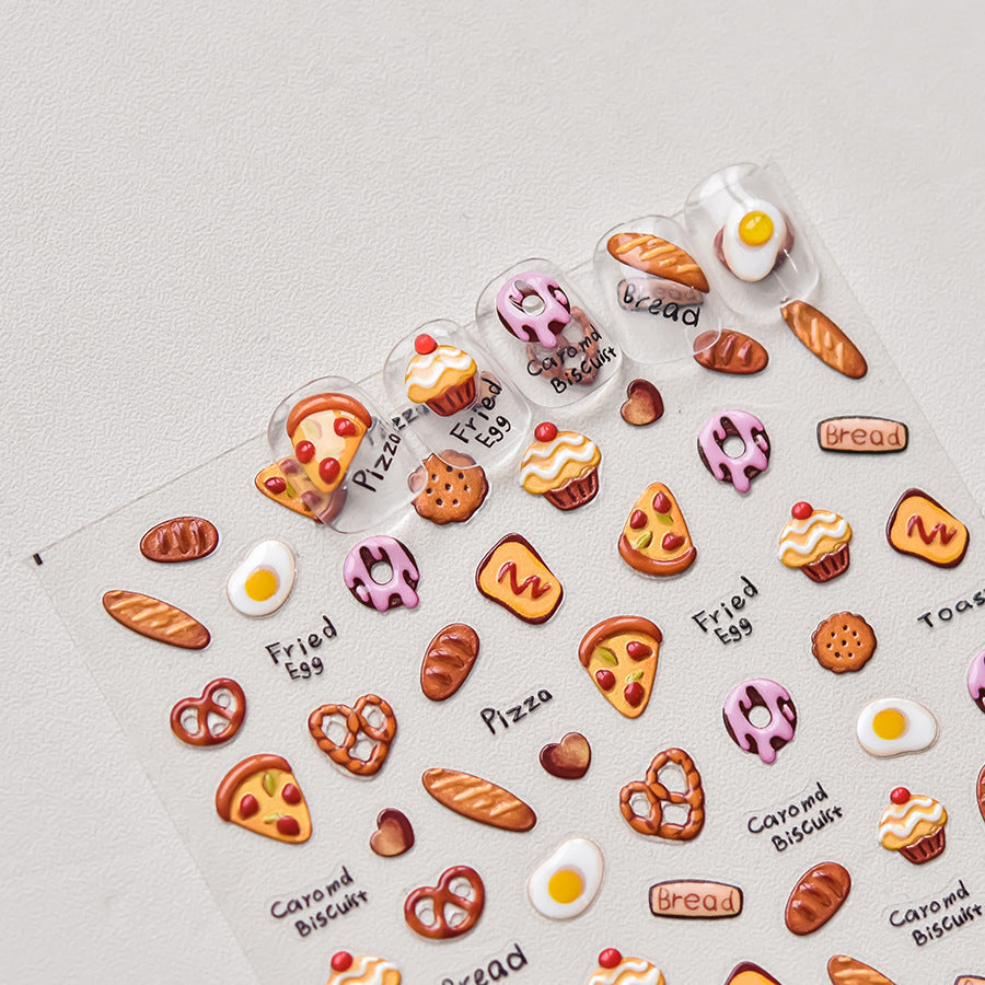 Hello Claws | Pizza Bakery Nail Deco Sticker