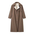 Long Style Temperament Woolen Coat Women