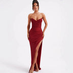Sexy V-neck Sleeveless Tube Top Dress