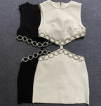 Glamour Rhinestone Bodycon Dress