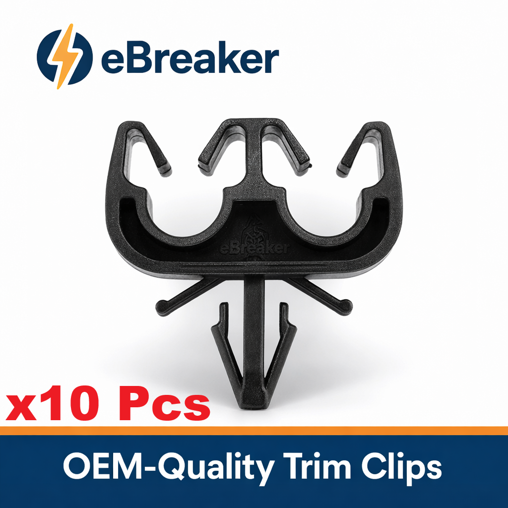 Twin Pipe & Cable Holding Clip - Brake, Fuel & Electrical Lines up to 7mm