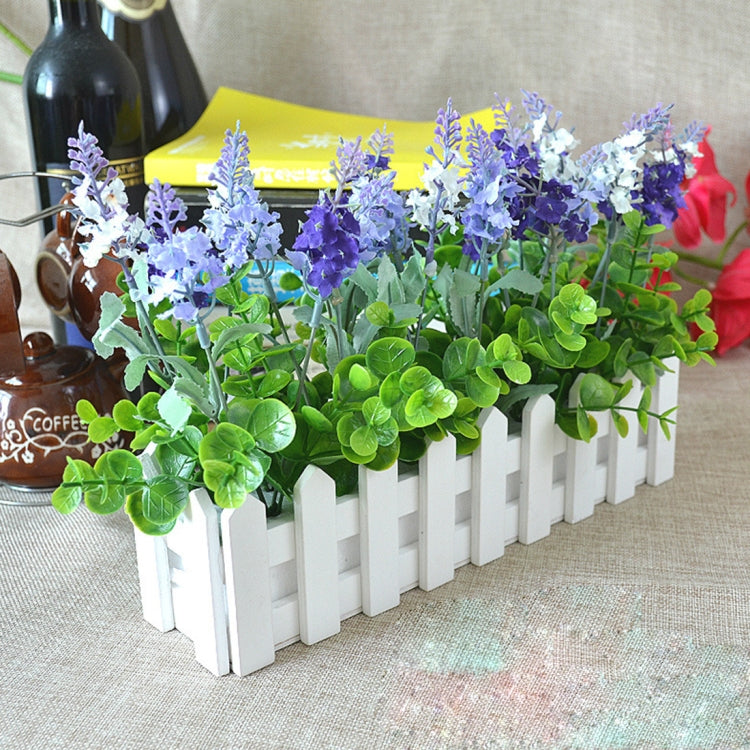 Wooden Flower Planter Fence Storage Holder Pot, Size: 50cm x 9cm x 11cm, Length: 50cm
