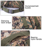 INDEPMAN DL-B001 Fashion Camouflage Style Men Oxford Cloth Backpack Shoulders Bag 40L Outdoors Hiking Camping Travelling Bag 3D Package with Expanded MOLLE & Magic Sticker & Adjustable Shoulder Strap, Size: 51 x 42 x 22 cm