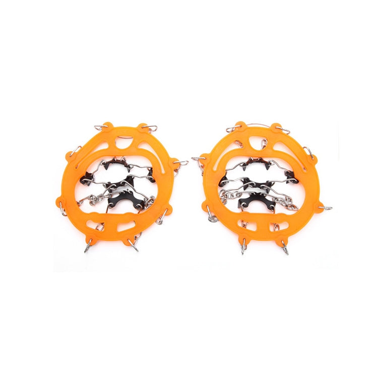 AOTU AT8601 8 Spikes Outdoor Climbing Crampon Snow Non-slip Shoe Cover (Orange)