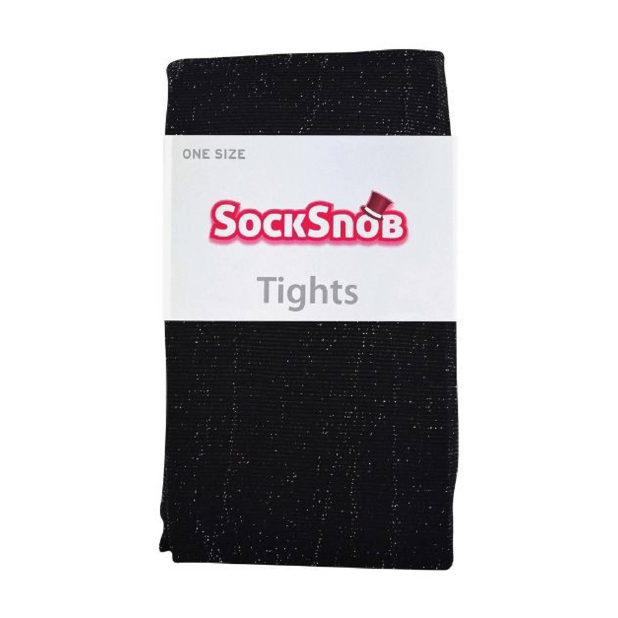 1 Pack Ladies Shiny Tights with Chevron Pattern