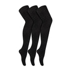 3 Pairs Glitter Ladies Tights: Sparkle Footed Shiny Stocking in Gold/Silver