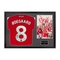 Martin Ødegaard Signed Arsenal Champions Shirt Classic Frame (ACG Cert)